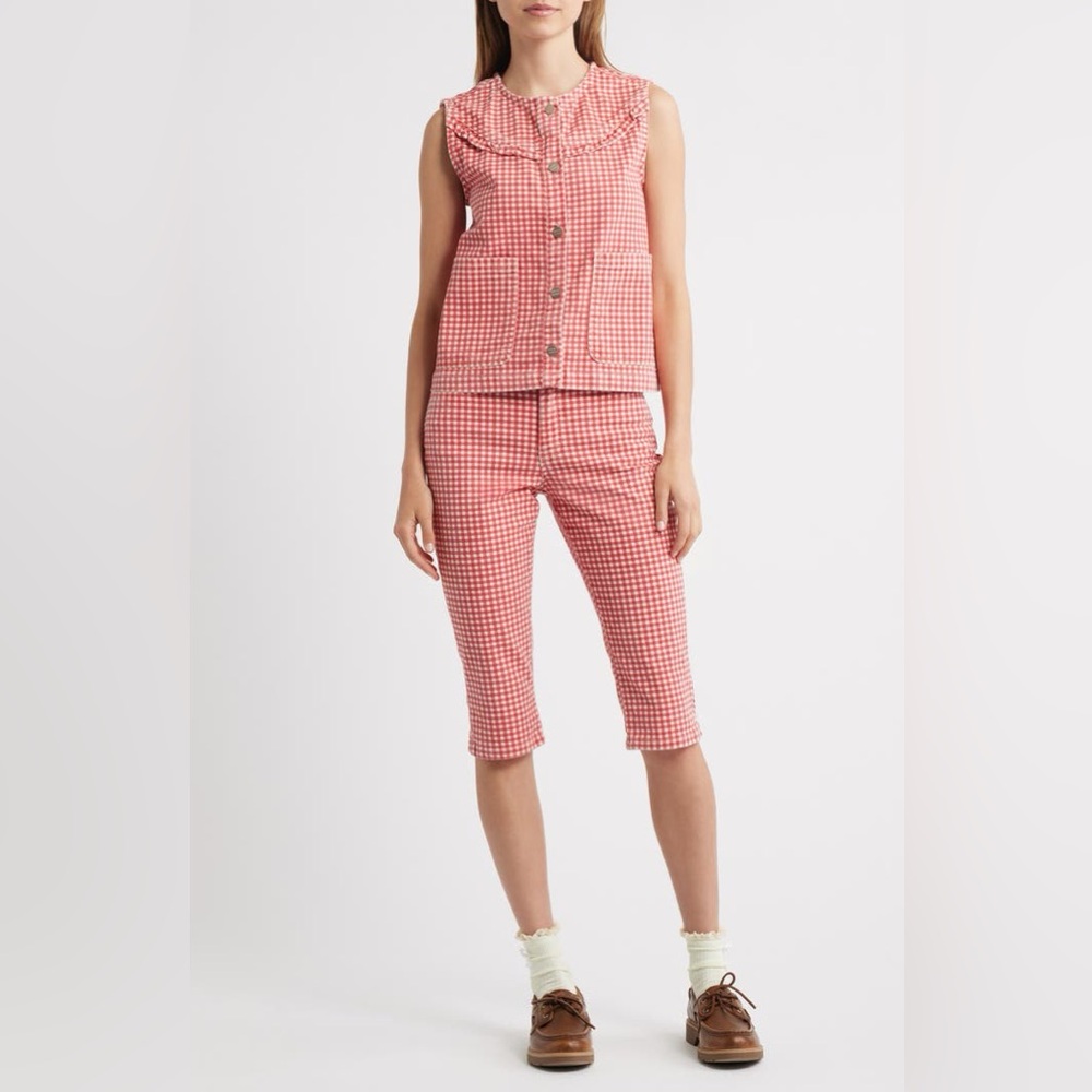 NWT Damson Madder Gingham Capri Jeans UK 6 / US 2 - Picture 13 of 15